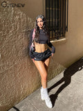 Women's Casual Black Bright Line Decor Skirt Sexy Slim High Elastic Mini Skirts Streetwear Clothing Summer Fashion New-Outfit