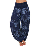Printed Loose Casual Wide-leg Trousers