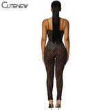 Y2K Leopard Print Skinny Casual Strap Jumpsuits Women Fashion Sexy Sleeveless Backless Slim Stretch Lady Party Clubwear-Outfit