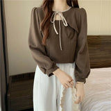 Toloer Mm200 Jin Splicing Temperament Women's Long Sleeve Jacket Autumn New Thin T Shirt Large Size Women's Bottom Shirt-Outfit