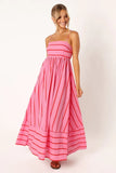 Toloer Spring And Summer Striped Suspenders Open Back Big Clear Fresh Air