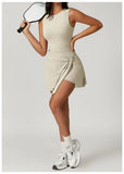 Tank Wrap Skort Tennis Dress-Outfit