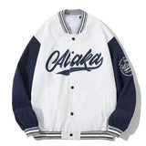 new spring American letter embroidery jackets coat men's Y2K street retro baseball uniform couple loose all-match