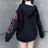 New Punk arrival Hot Sale Autumn Winter Women Japanese Harajuku Preppy Style embroidered loose Baseball Long Sleeve Fashion