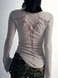 reversible slim fit long sleeve knitted top with