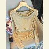 Toloer High-Taught Commuting Waist Temperament Dress In The Summer Of 2025 New Cover Sleeves Thin Senior Sense Skirt
