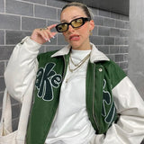 Green Zipper Jacket-Outfit
