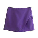 Toloer Summer New Women's High Waist Asymmetric Casual Pants Multi-Color Long-Term Large Number Of Spot-Outfit