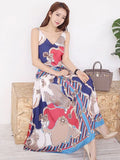 Sister Wind Two Sets Of 2025 Summer Korean Style V-Necked Sling Dress Fashion Dress Dress