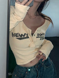 sleeve rib knit crop