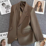 Blazer Woman 2025 Spring And Autumn New Small Buckle Fashion Trend Of The Temperament Suit