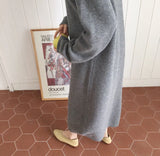 New Autumn Sweater Women Dress Winter Long Sleeve Sweaters Knitted Dresses Womens Warm Loose Maxi Oversize Knitting Robe