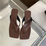 New French High-Heeled Toe Cat And Word Drag Wearing Skirts With Skirts Women's Head And Beach