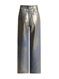 Toloer Straight Leg Jeans For The Spring 2024 New Retro Trend Wide-Leg Pants-Outfit