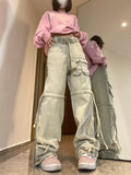 Function Pocket Boyfriend Cargo Jeans-Outfit