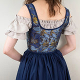 Spring And Summer New French Retro Wrapped Court Corset Front Strap U Tie Leaf Printed Vest Female