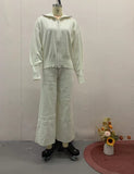 Autumn New Women's Solid Color Dress Short Top Repair Knitted Trousers Two