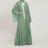 Daily Solid Color Beading Robe