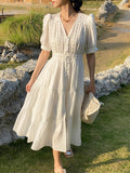 Dress Summer New Waist Dress Women's Short-Sleeved Temperament Famous Shenzhen Nanyin Women's