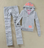 Toloer / Fall 2023 PINK Women's Brand Velvet Fabric Tracksuits Velour Suit Women Tracksuit Hoodies And Pants SIZE S - XL 102-1-Outfit