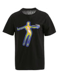 Short Sleeve Alien Print Tee-Outfit