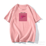 Ins Wind Printing T-Shirts For Women's Summer New Loose Round-Neck Cotton Short-Sleeved