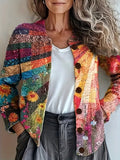 New 3D Printed Women's Cardigan Knitted Jacket Spring Autumn Shirt