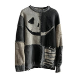 New Coarse Needle Cloth 3D Digital Printing Men's And Women's Round Collar Collar Knitting Striped Coat Women's