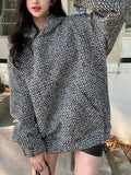 Toloer Small Sweet Hooded Hoodie Men And Women Spring And Autumn New Design Sense Tweed Woven Hooded Jacket