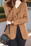 Lady Blazers Fashion High Street All-match Long Sleeve Casual Fashionable Temperament Blazer Chic Clothing