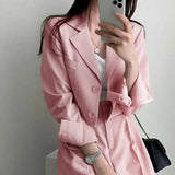 Toloer Suit Jacket Female 2024 Spring And Autumn Small Korean Fried Street New Version Of Casual Suit Jacket Female-Outfit