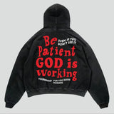 Men Top Y2K New Casual Loose Hoodies Street Harajuku Hip Hop Letter Print Pullover Unisex Punk Retro Hoodie Coat