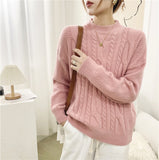 Cashmere Basic Sweaters Women New Autumn Winter Looselong Sleeve Solid Female Pullovers Warm Soft Knitwear