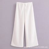 Homemade New Women's Dress Three-Color Jewison-Selecting Soft Blouse Wide Leg Trousers