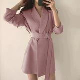 Toloer Celebrity Small Suit 2024 New Coat Female Spring And Autumn Korean Version Of Fried Street Design Sense Small Long Suit Female-Outfit