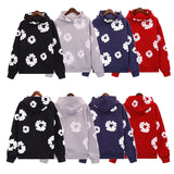 Trend Sports Shirt Hip-Hop Wood Cotton Printing Suit High Street Loose Hooded Suit-Outfit