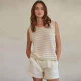 Suit With V-Neck Top Hollow Skirt Knitted Two-Piece Suit