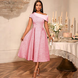 Africa's New Slanted Shoulder Dress Banquet Dinner Dress Dress Dress