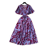 Vintage Orange Tsper Dress 2025 Summer New Strap Design Design Feel Smashed Spun