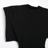 Winter Women's Temperament Thin With Cushioned Shoulder Knit