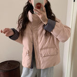 2024 Winter New Women's Fashion Cotton-Padded Clothes Hot Style Design Sense Short Cotton-Padded Jacket Small Down Cotton Jacket Coat Tide-Outfit