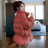 2022 New Korean Winter Coat Women Loose Ins Cotton Padded cropped Parkas Ukraine Bomber Autumn Jacket Basic Jackets