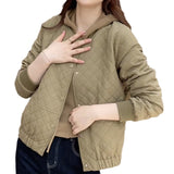 Toloer Women's Short Jacket Fall 2024 New Korean Version Casual Fashion Port Style Diamond Plaid Jacket Cardigan Jacket-Outfit