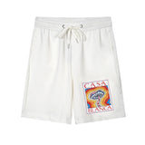 Street Tide Shorts Star Castle Alphabet Printed Leisure Shorts Men's Personality Sports Shorts Summer-Outfit