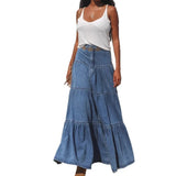 Ins Street Babes Low-Rise Make Old Holiday Cake With Cowboy Dress Women's