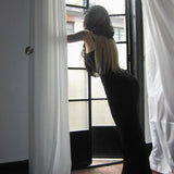 Summer 2024 New Sexy Hip Skirt Dark Style Slim Micro-Transparent Mesh Dress Woman-Outfit