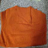 Autumn And Winter Lazy Wind Thickened High-Necked Sweaters Women's Long-Sleeved Solid Color Pile Collar Knitted Bottomed Sweaters-Outfit