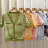 French Summer T-Shirt Women V Collar Temperament Short-Sleeved Small Short-Term Repair Cloth Wear Clothes In The