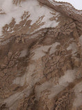 Open Front Lace Long Sleeve Crop Blouse-Outfit
