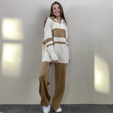 Selling Solid Women's Knitting Knitting Jacket High-Collar Sweater Loose